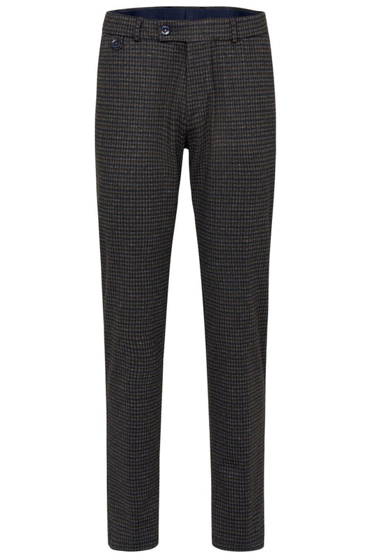 Bugatti Chinos with Modern Cut in Multi-Check