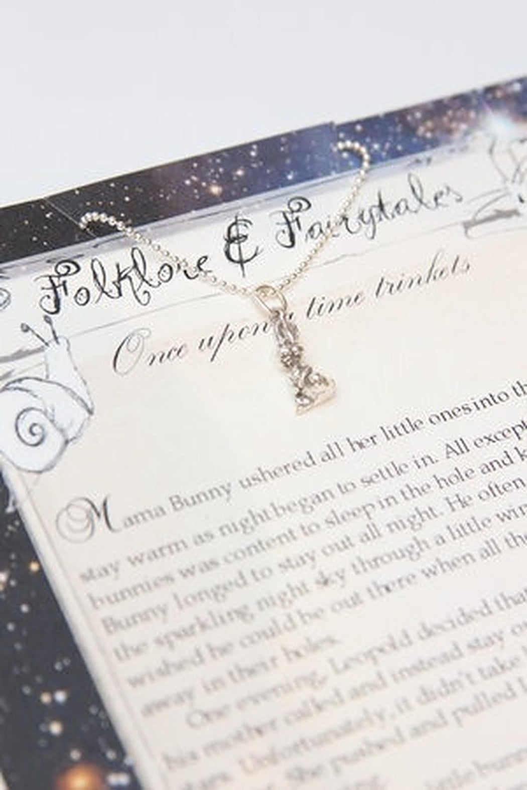 Bunny storybook necklace