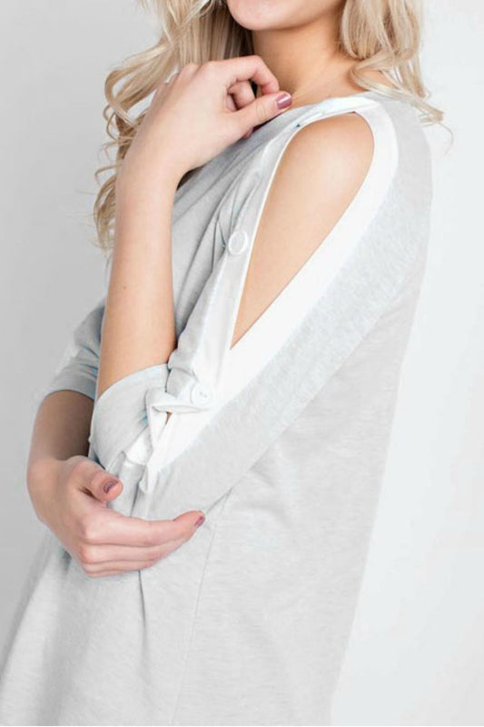 Button Sleeve Top