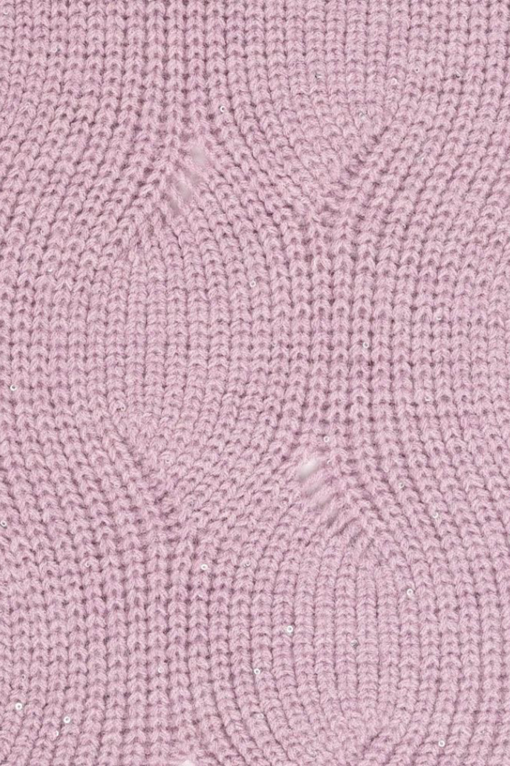 C.C Brioche Cable Pattern Sequin Scarf