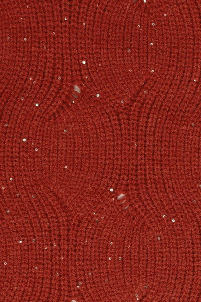 C.C Brioche Cable Pattern Sequin Scarf