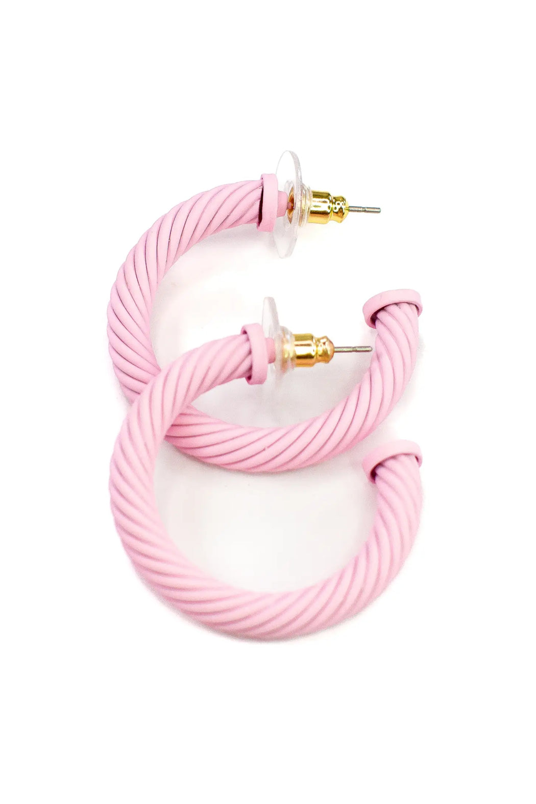 Cable Hoop Earrings