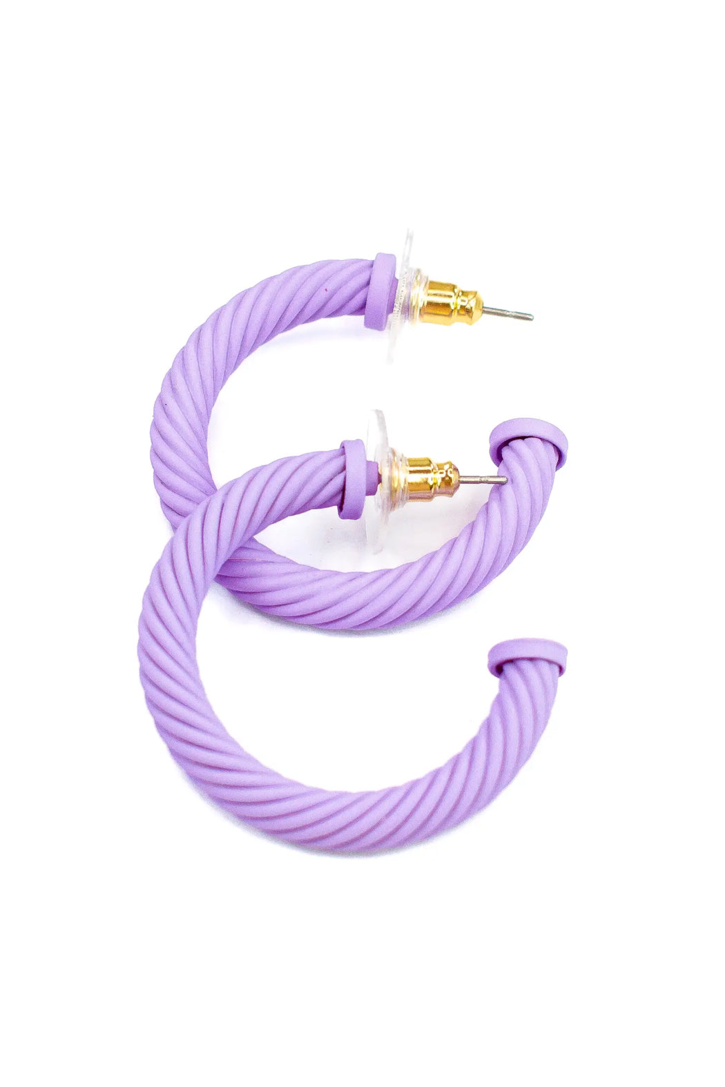 Cable Hoop Earrings