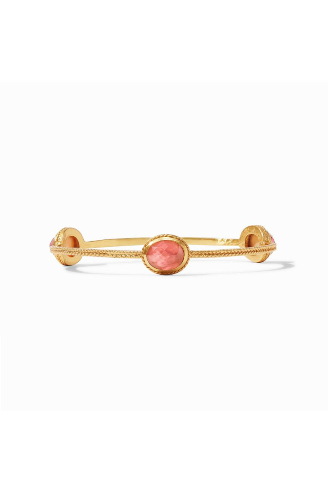 Calypso Bangle -Gold/Iridescent Rouge - Large