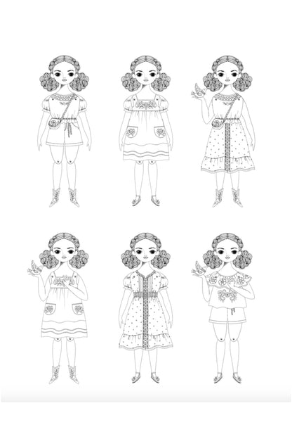 Camilla Coloring Paper Doll
