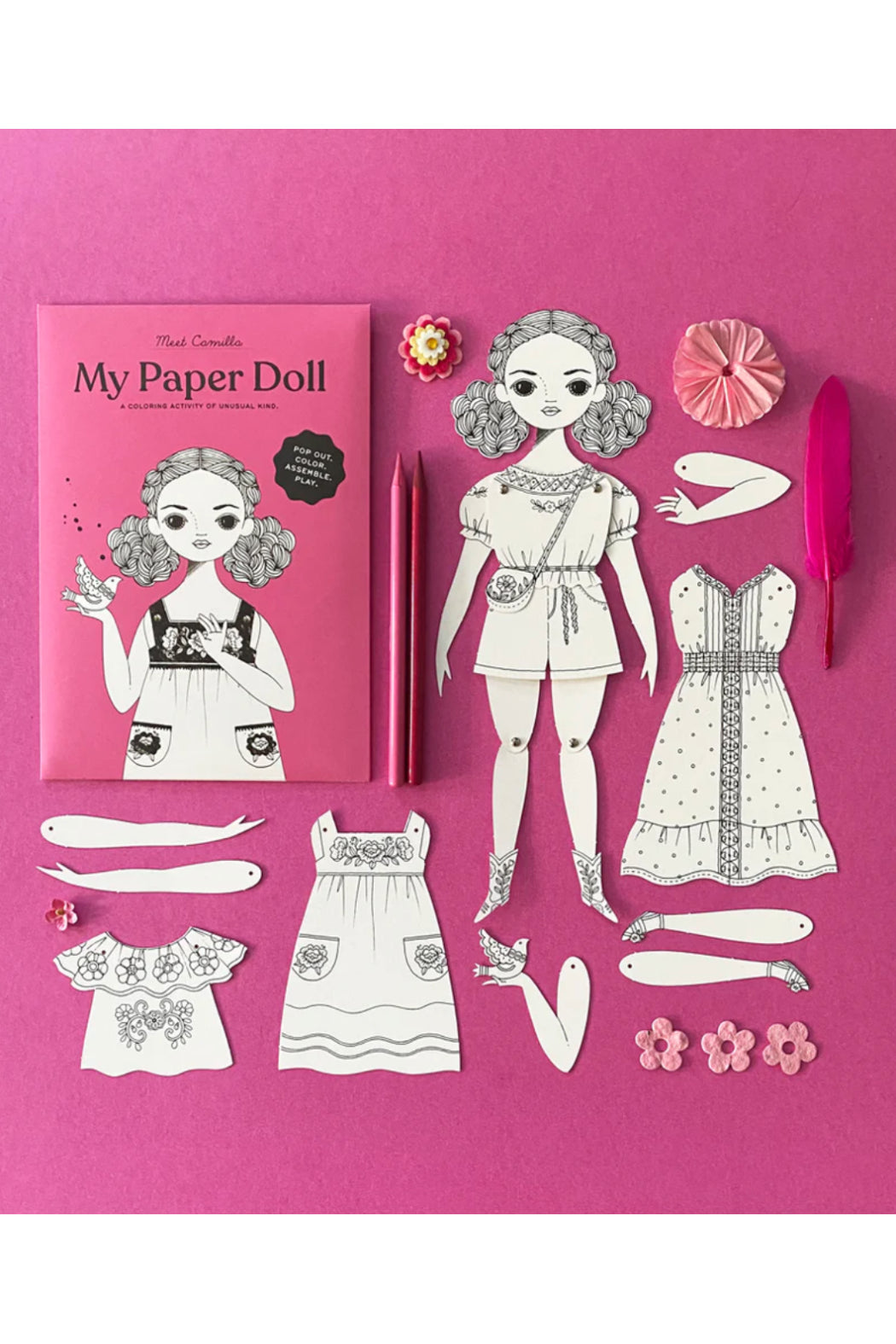 Camilla Coloring Paper Doll