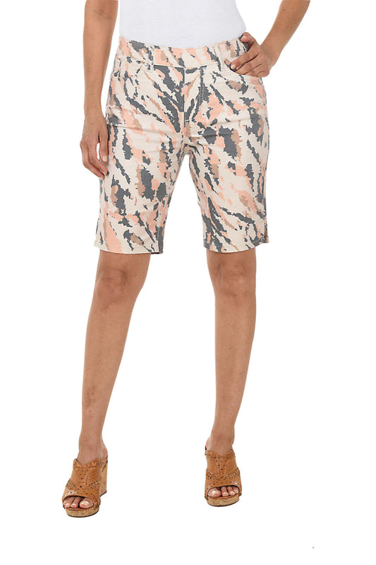 Camouflage Denim Twill Pull-On Short