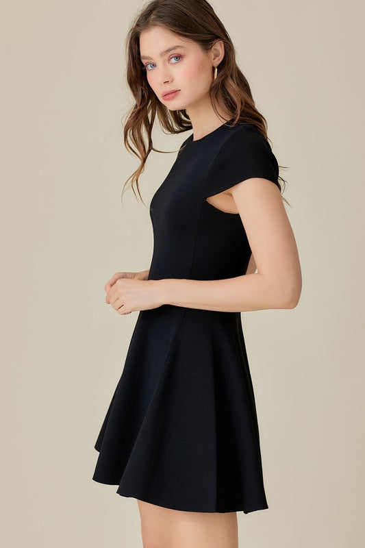 Cap Sleeve Knit Dress