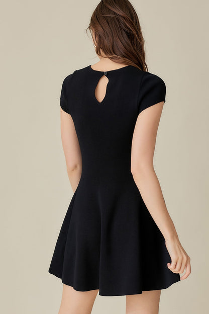 Cap Sleeve Knit Dress