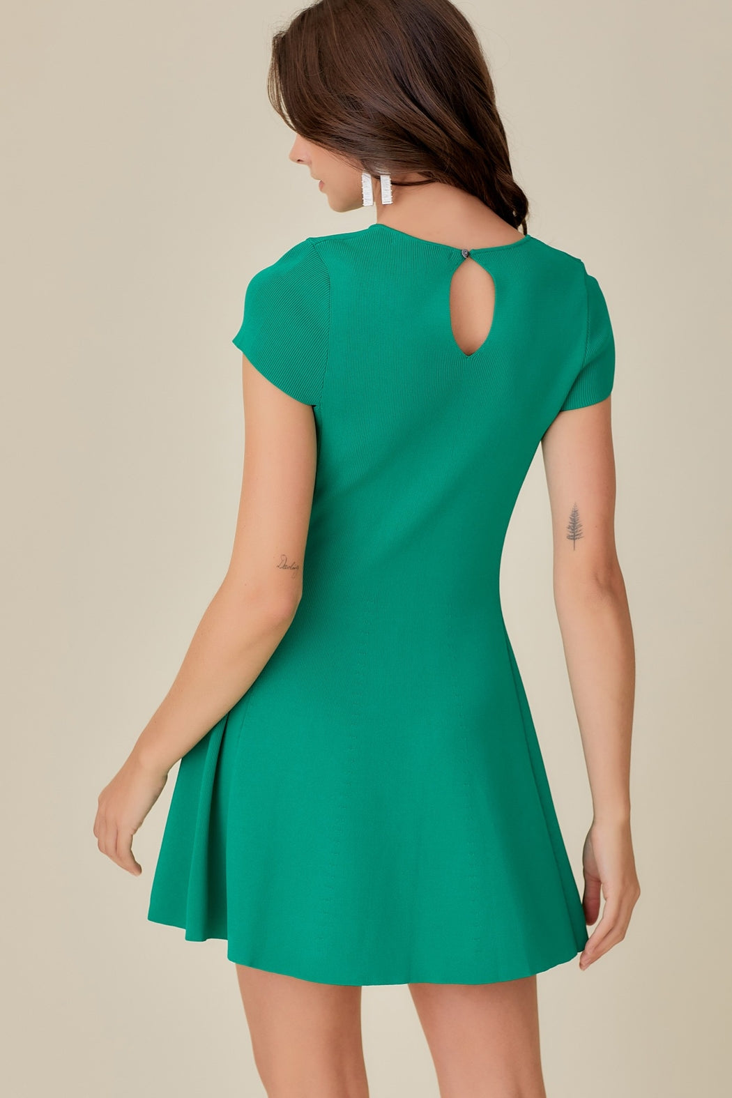 Cap Sleeve Knit Dress