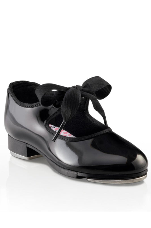 Capezio JR Tyette Tap Dance Shoe in Black Patent