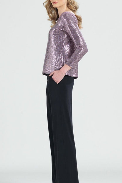 Off-Shoulder Shimmer Top