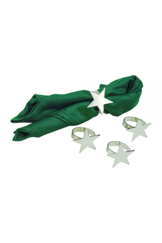 Star Napkin Rings Set Of 4
