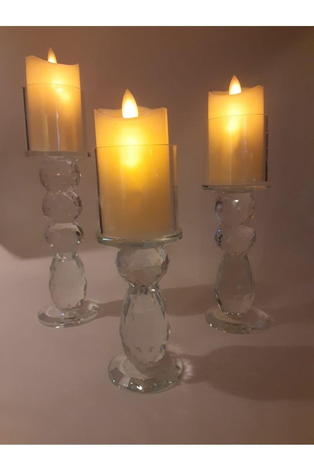 Small Crystal Candle Holder