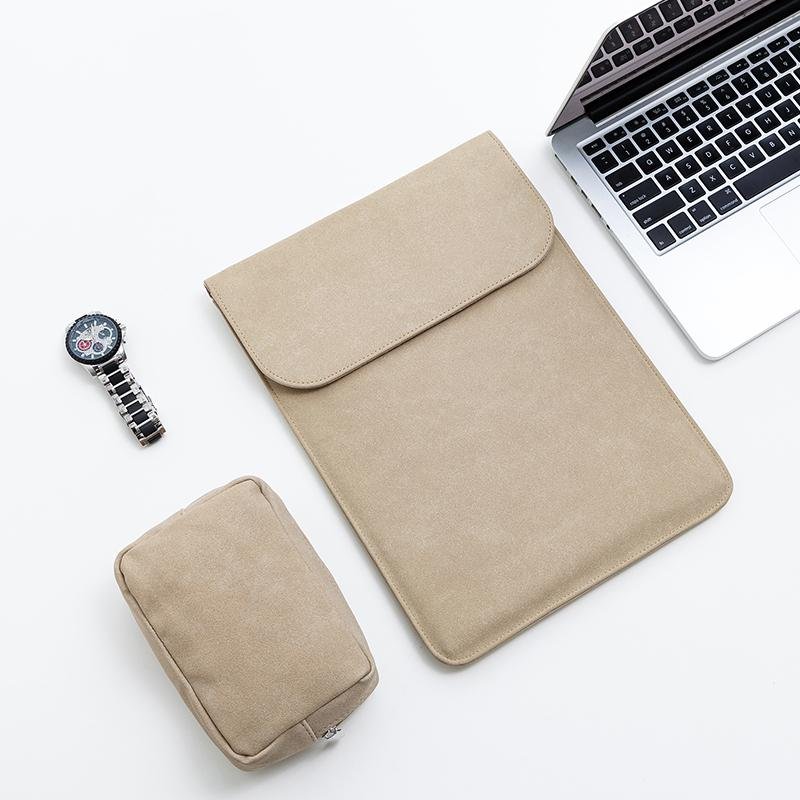 Vegan Leather Laptop Sleeve Set