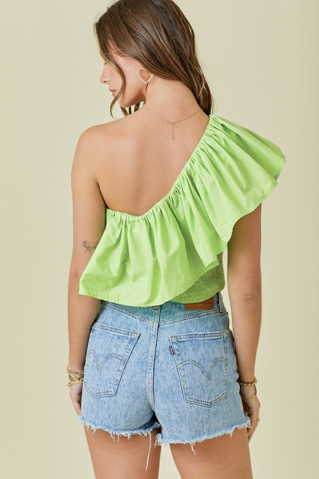 One-Shoulder Crop Top