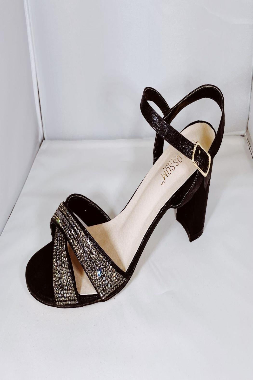 Sparkle Block Heel