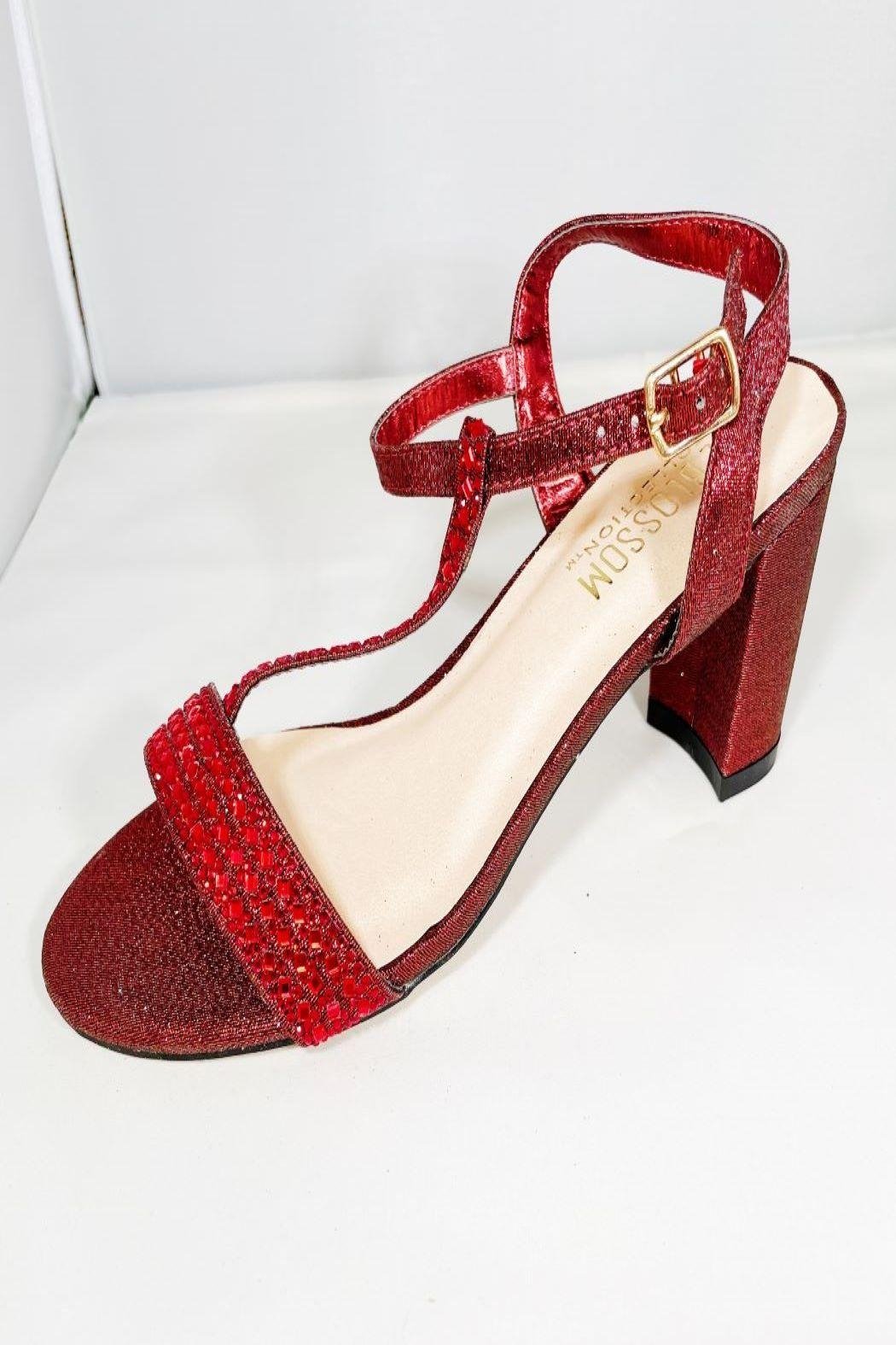 Wine Block Heel