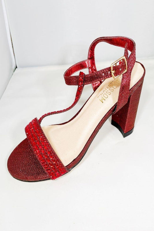 Wine Block Heel