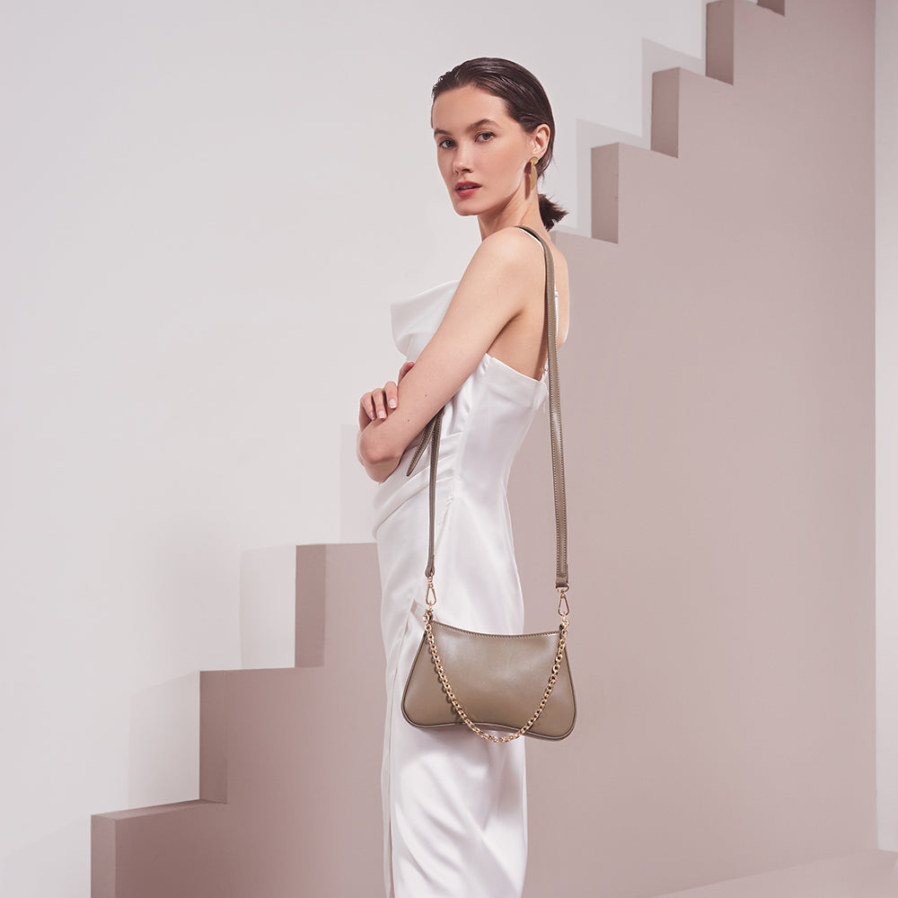 Alaia Sage Small Crossbody