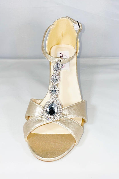 Nudeshimmer Jeweled Wedge