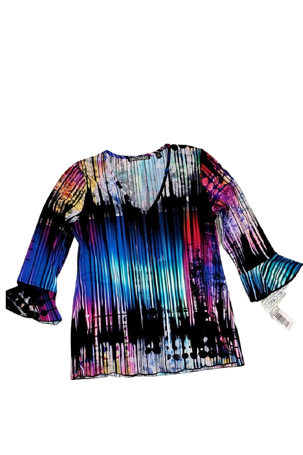 V-Neck  Print Top