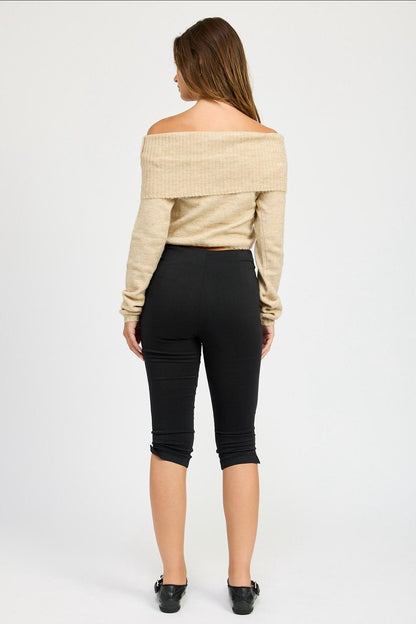 Off-Shoulder Sweater Top