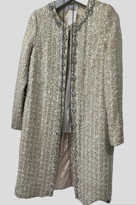 Bingbing Sequin Coat With Embellishments @ Foravi