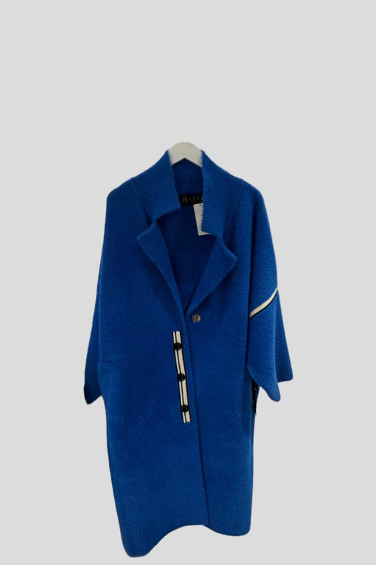 Blue Fuzzy Long Coat