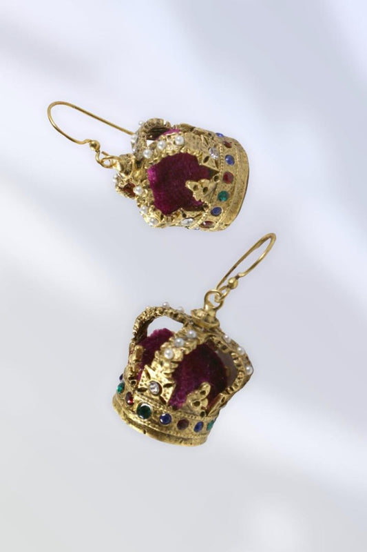 Velvet Crown Earrings