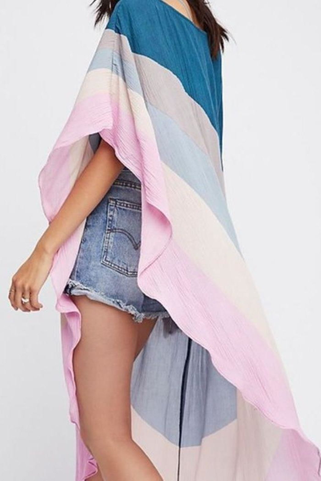 Asymmetrical Rainbow Kaftan