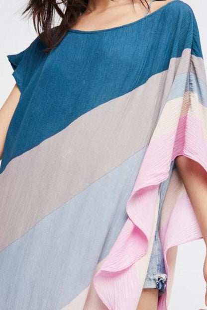 Asymmetrical Rainbow Kaftan