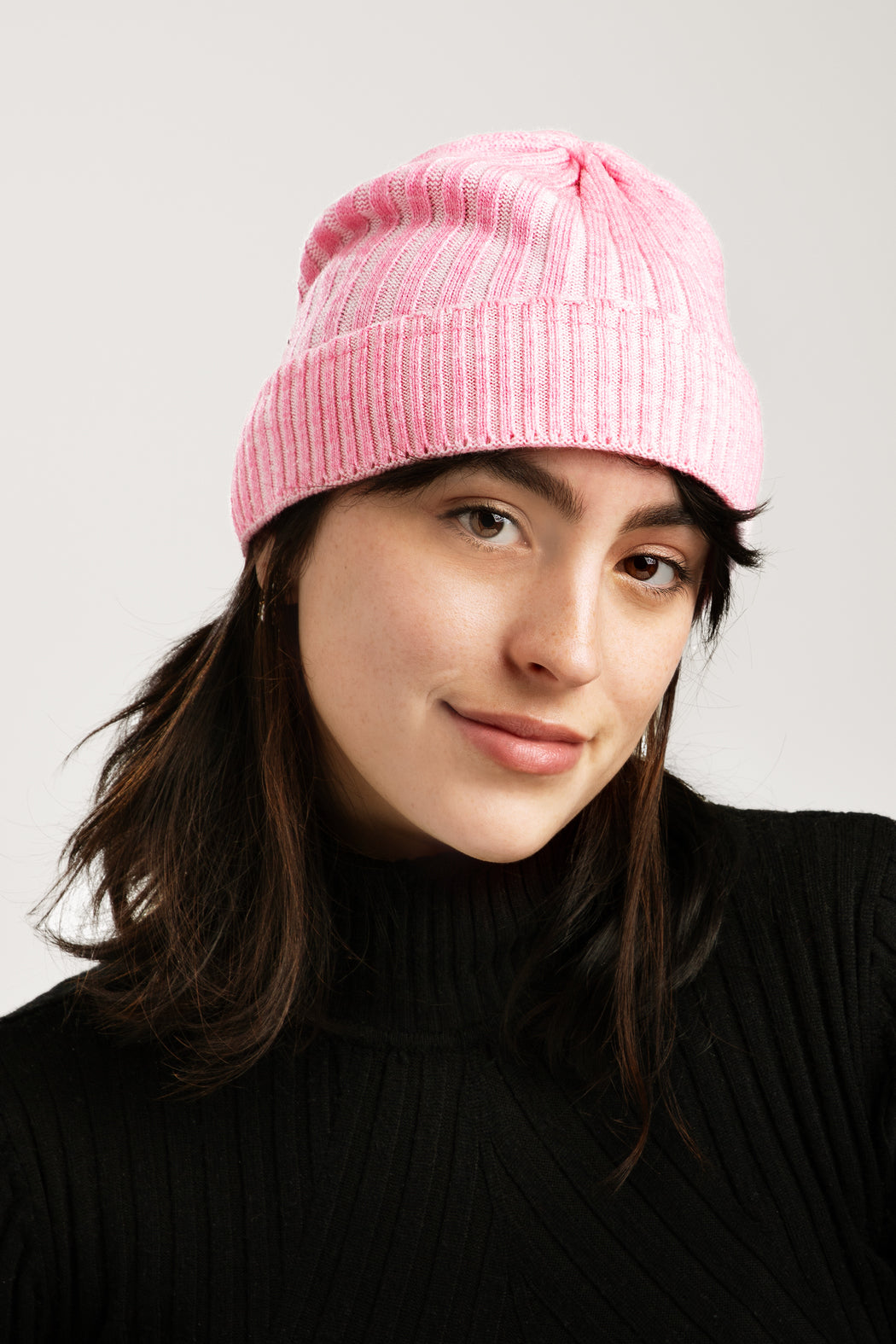 Slouchy Ribbed Cuffed Beanie