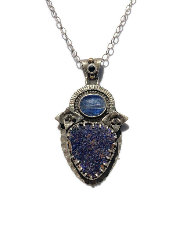 Triple Blue Storm Pendant