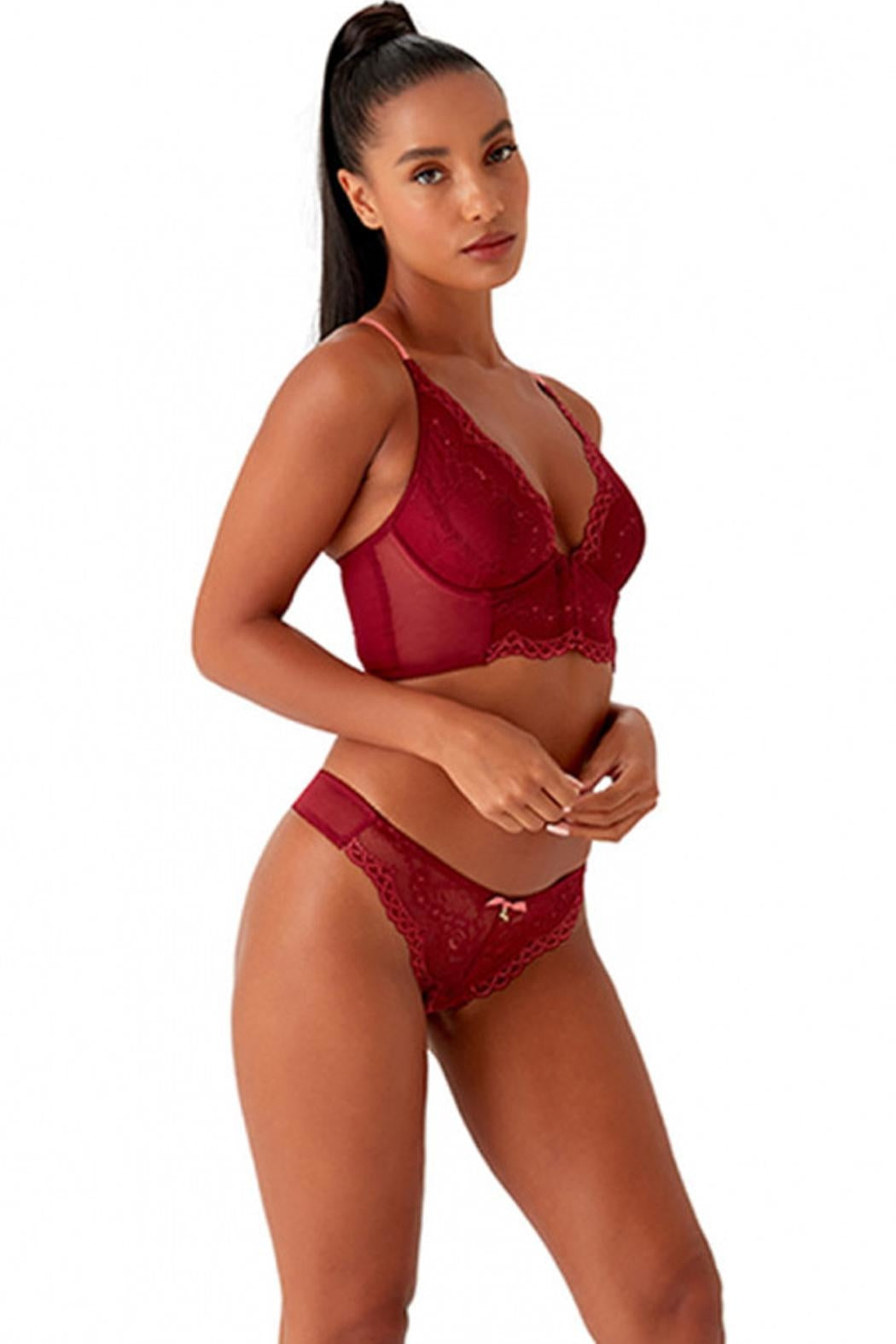 Superboost Lace Deep V Bralette