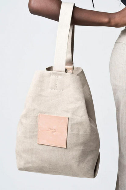 Backpack Black Linen