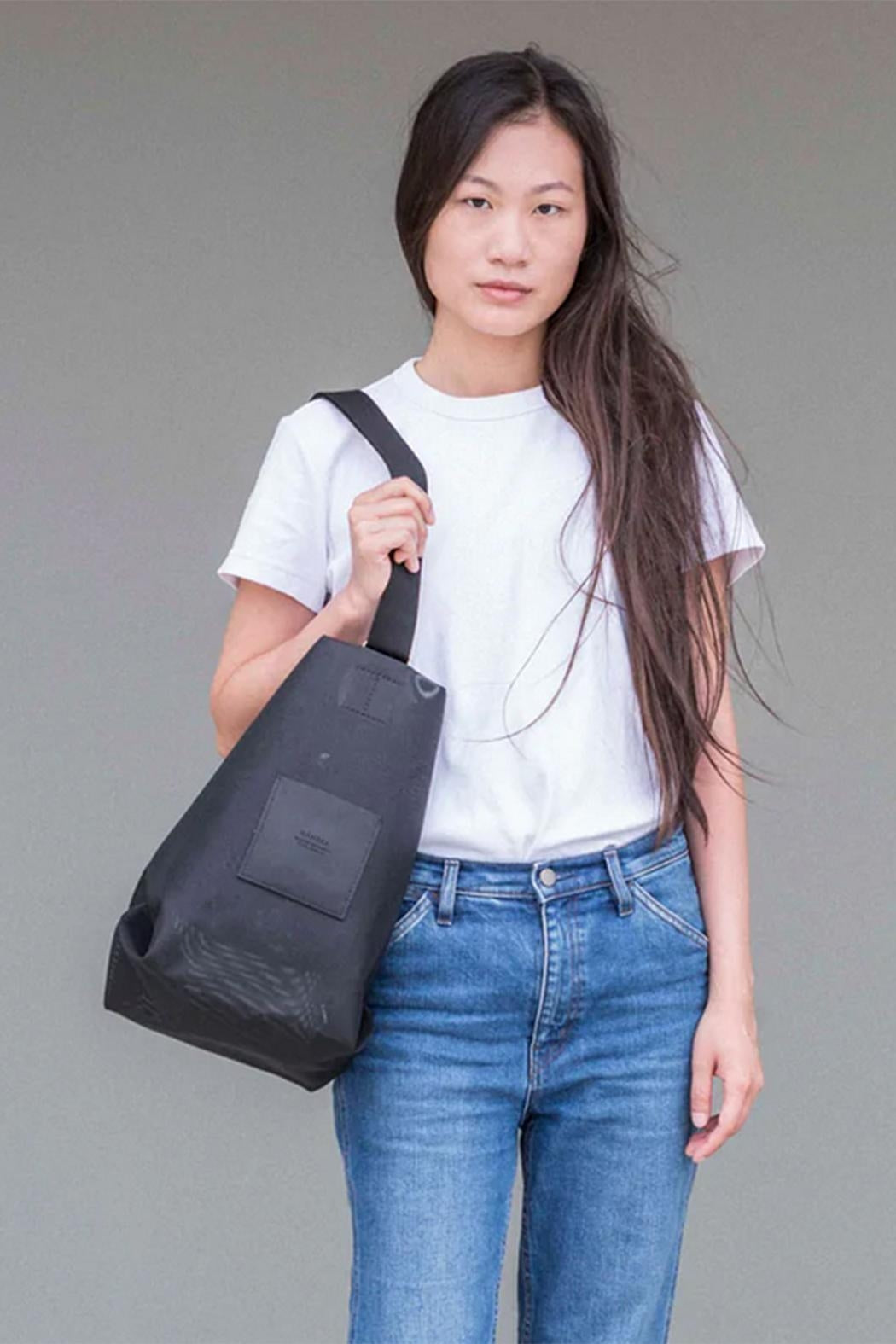 Backpack Black Linen