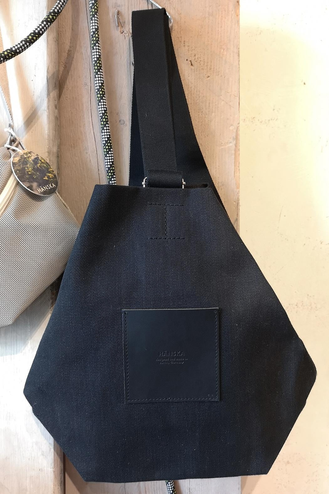 Backpack Black Linen