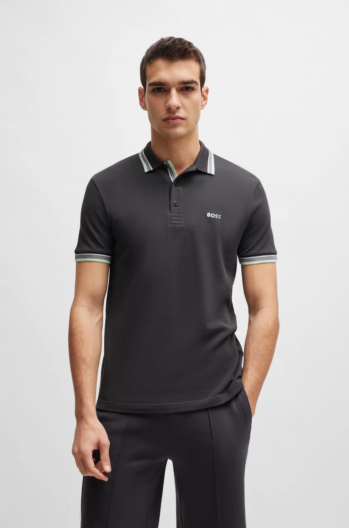 BOSS Paddy Polo with Contrast Logo Details