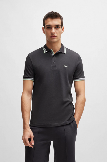 BOSS Paddy Polo with Contrast Logo Details