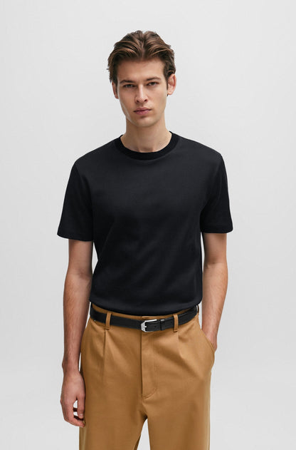 BOSS Cotton T-shirt With Mercerized Finish