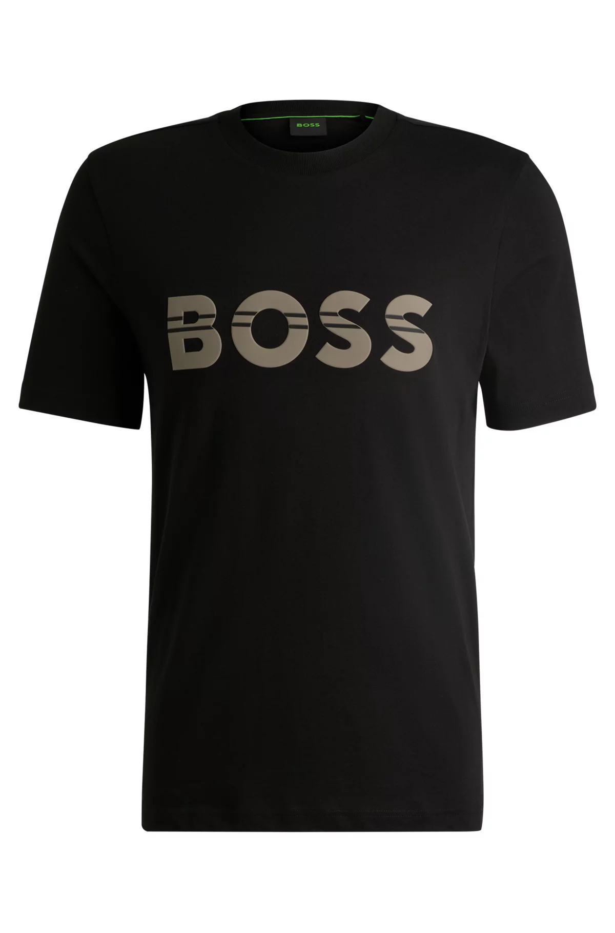 Boss Cotton-Jersey Regular-Fit T-Shirt with Logo Artwork