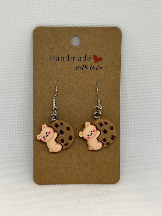 Bear and Cookie Earrings