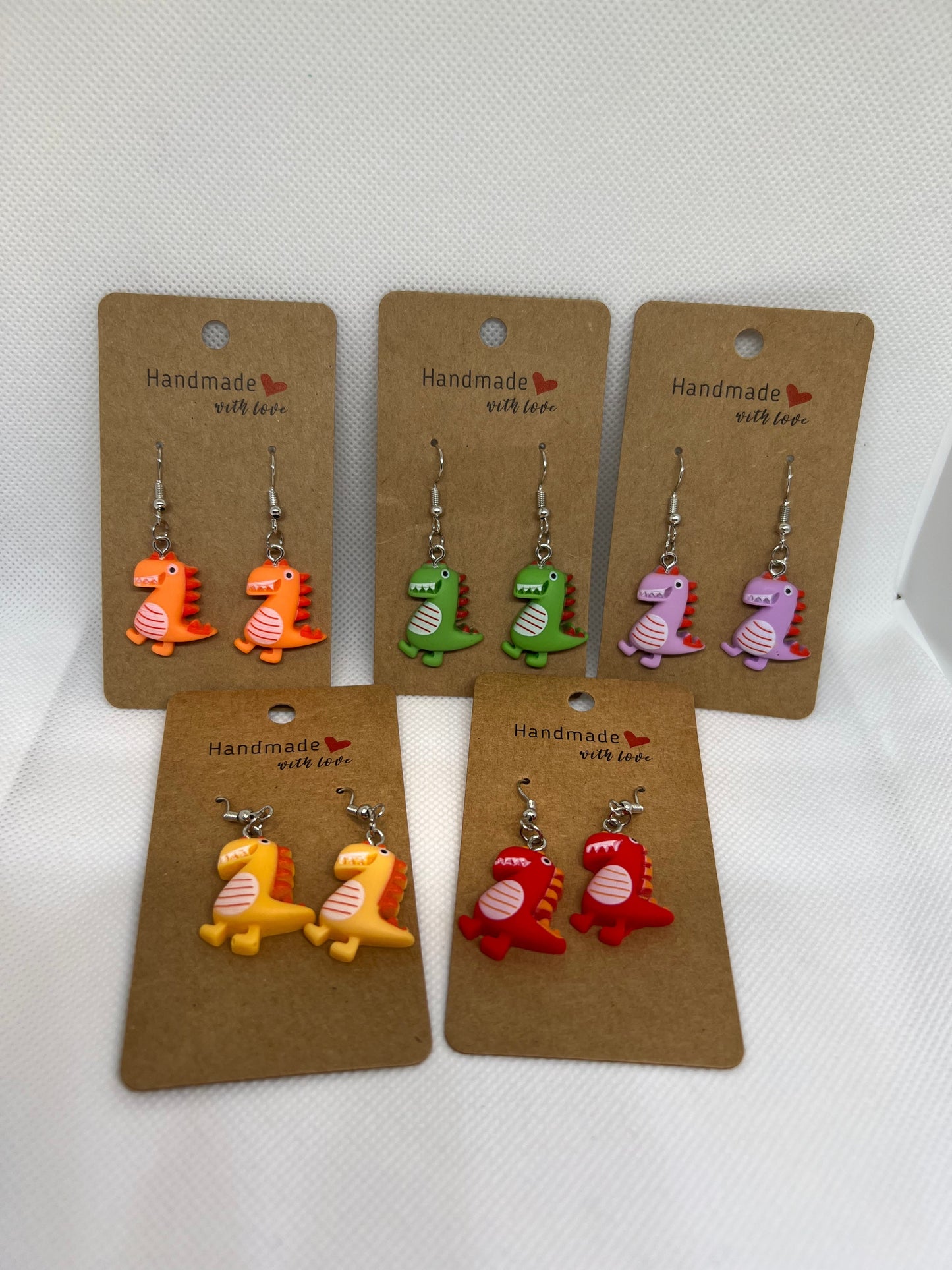 Stainless Steel Dinosaur Earrings