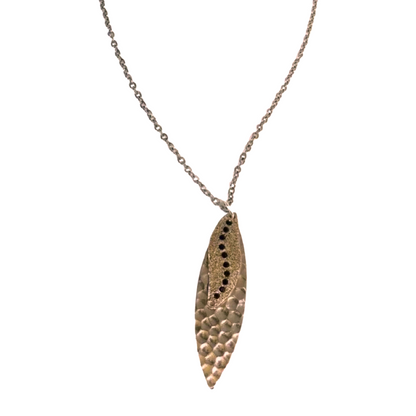 Silver Navette Sun Rays Silver Necklace