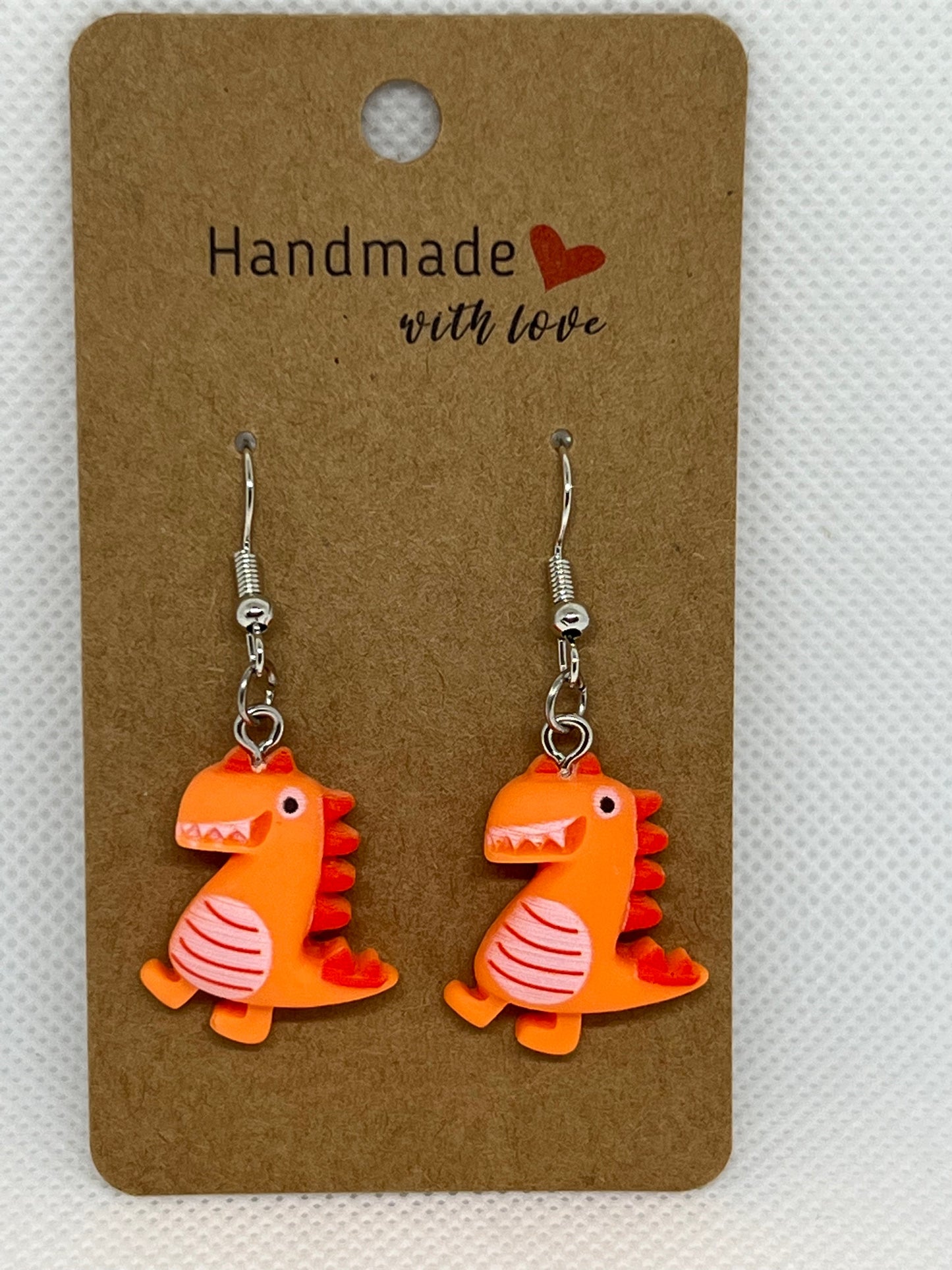 Stainless Steel Dinosaur Earrings