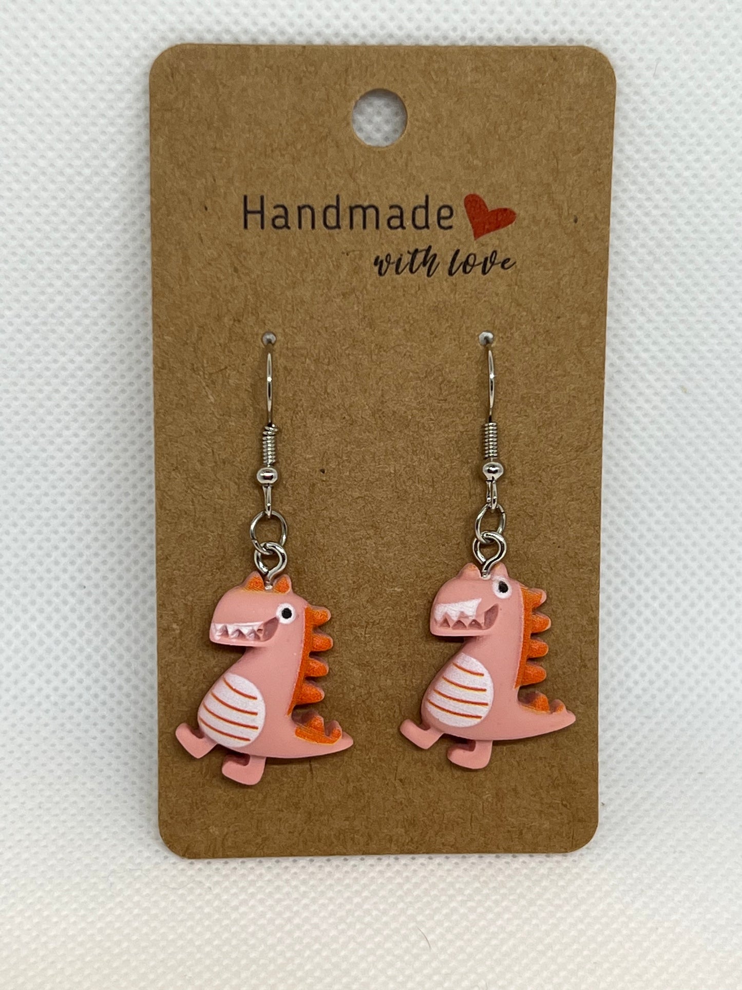 Stainless Steel Dinosaur Earrings