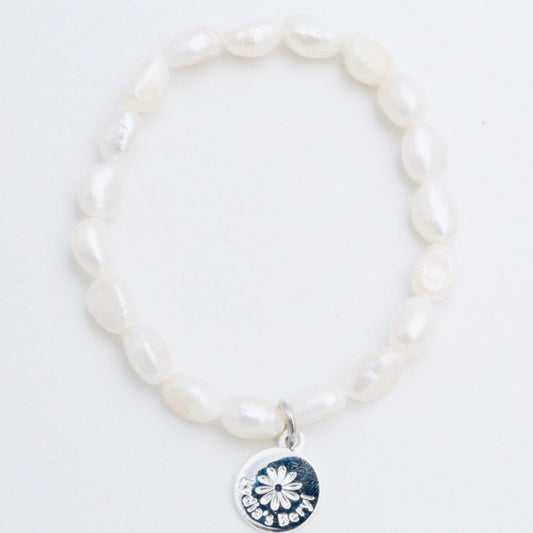 White Pearl Bracelet