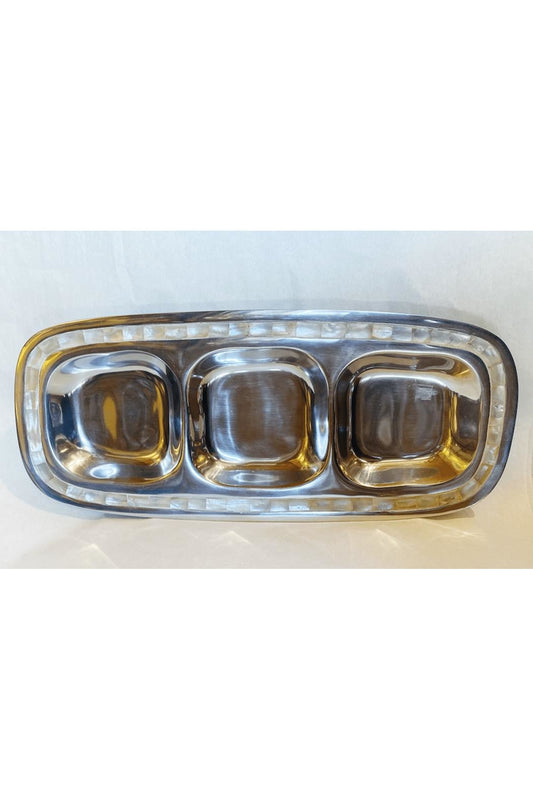 Three Section Pearl Tray