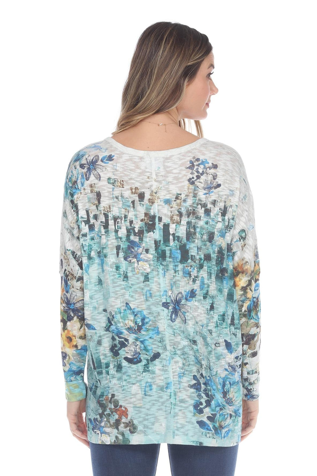 Aqua Blue Knit Top